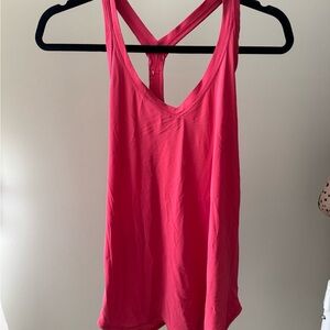 lululemon athletica Hot Pink Racerback V-Neck Tank